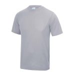 JUST COOL Polyester Cool T - JC001-HEATHER-GREY-(FRONT)