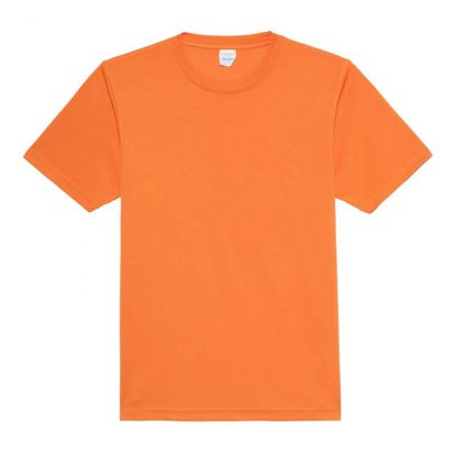 JUST COOL Polyester Cool T - JC001-ORANGE-CRUSH-(FLAT)