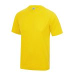 JUST COOL Polyester Cool T - JC001-SUN-YELLOW-(FRONT)