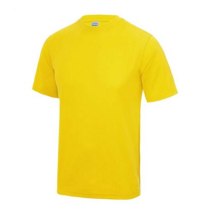 JUST COOL Polyester Cool T - JC001-SUN-YELLOW-(FRONT)