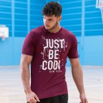 JUST COOL Polyester Cool T - JC001_BURGUNDY_JC080