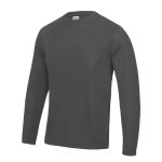 Long SLeeve Cool T-Shirt - JC002-CHARCOAL-(FRONT)