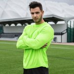 Long SLeeve Cool T-Shirt - JC002_ELECTRIC-GREEN_JC080_JET-BLACK