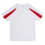 Contrast Cool T-Shirt - JC003-ARCTIC-WHITE_FIRE-RED-(FLAT)