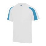 Contrast Cool T-Shirt - JC003-ARCTIC-WHITE_SAPPHIRE-BLUE-(FRONT)