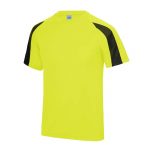 Contrast Cool T-Shirt - JC003-ELECTRIC-YELLOW_JET-BLACK-(FRONT)