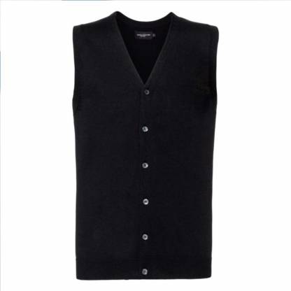 V-Neck Cotton-Blend Sleeveless Knitted Cardigan - Image 6