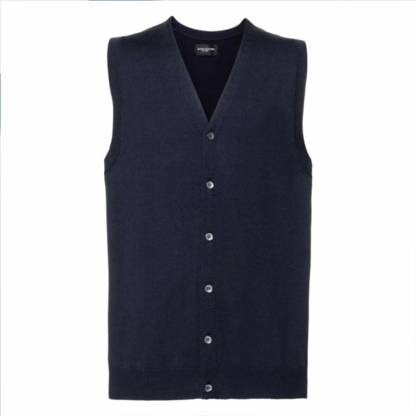V-Neck Cotton-Blend Sleeveless Knitted Cardigan - Image 2