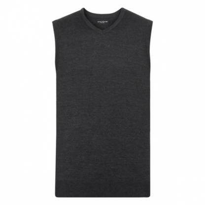 V-Neck Cotton-Blend Sleeveless Pullover - Image 2