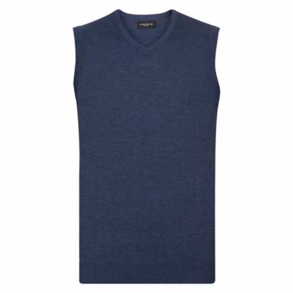 V-Neck Cotton-Blend Sleeveless Pullover - Image 5