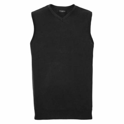 V-Neck Cotton-Blend Sleeveless Pullover - Image 3