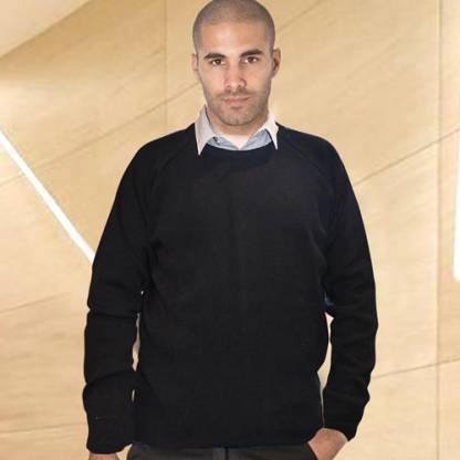 Merino Wool-Mix Crew Neck Jumper