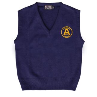 Alexandra Parade Primary Glasgow Boys' Wool-mix V-Neck Sleeveless Slipovers Embroidered