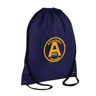 Alexandra Parade Primary Glasgow Draw String Gym Bag Printed