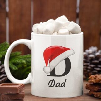 Santa Hat Family Christmas Mug for your Dad