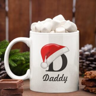 Santa Hat Family Christmas Mug for your Daddy