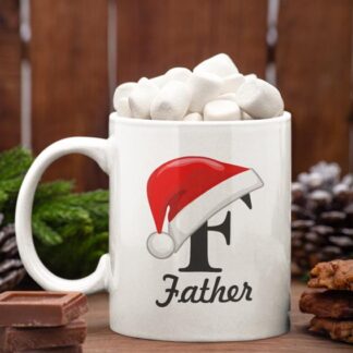 Santa Hat Family Christmas Mug for your Father