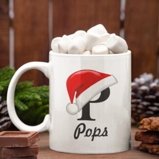 Santa Hat Family Christmas Mug for your Pops