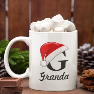 Santa Hat Family Christmas Mug for your Granda